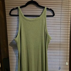 Sage green maxi dress